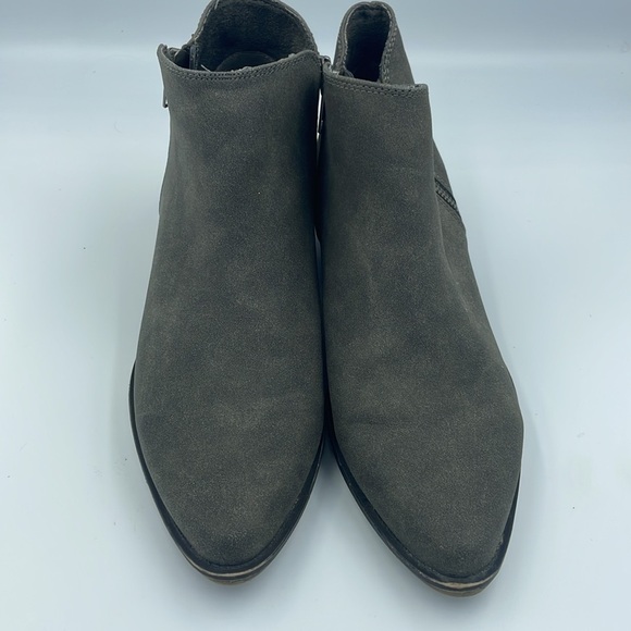 Rocket Dog Vegan Suede Gray Western Style Side Zip Boots Women Size 9 - Picture 2 of 9